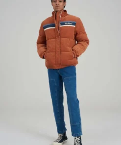 The Ragged Priest Kickers Classics Rust Cord Puffer Jacket